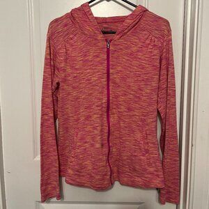 Pink Colombia hooded Running Jacket